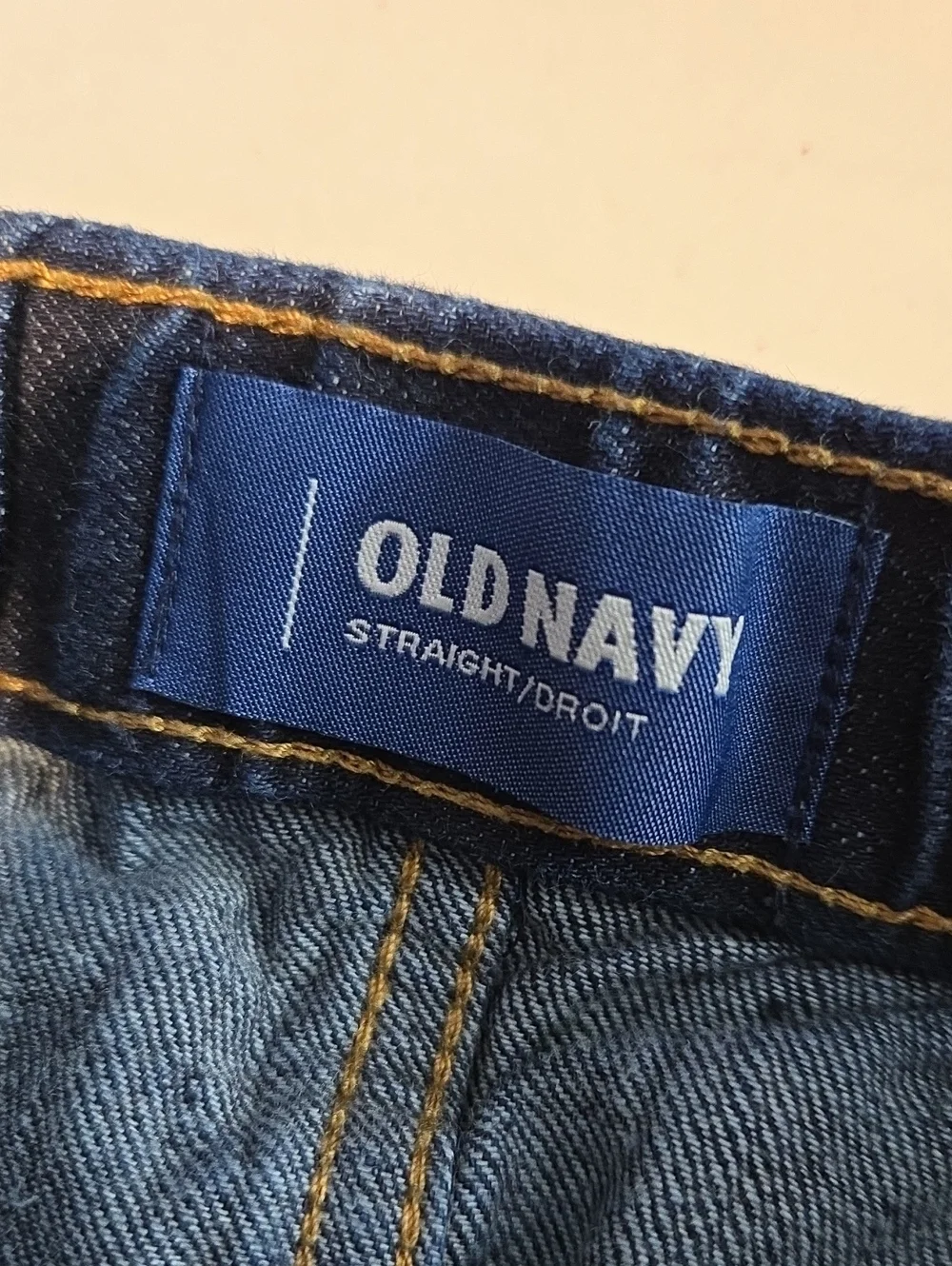 Old Navy Boy's  Dark Blue Straight-Leg Jeans, Size XL (14/16)